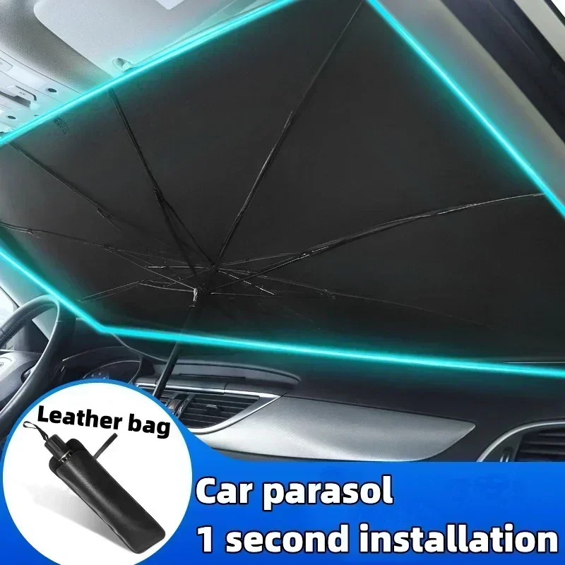 Car Windshield Sun Shade, Fold - Windshield Sun Shade ulasan dan harga