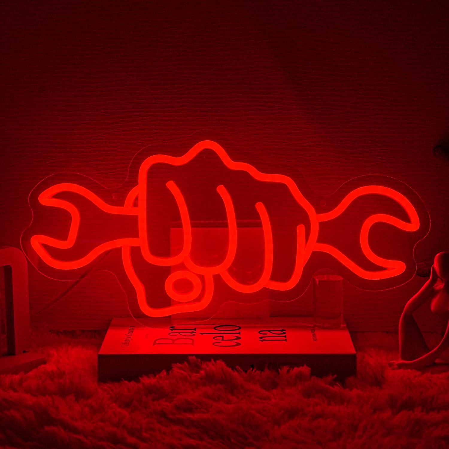 Wrench Neon Sign LED Light for - Car Led Light ulasan dan harga