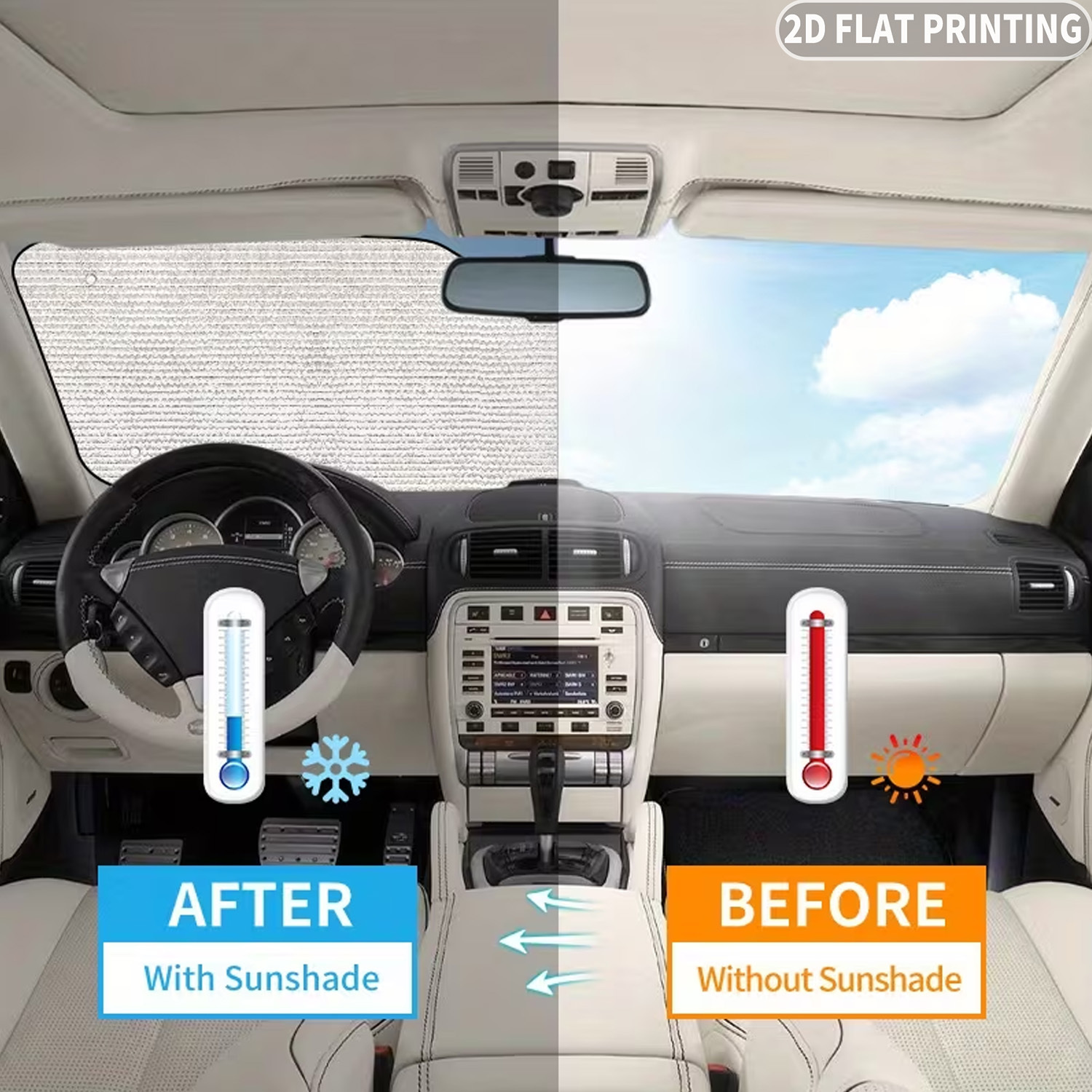 1pc Universal Car Windshield S - Windshield Sun Shade ulasan dan harga